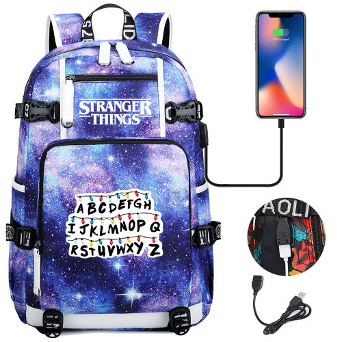 Stranger Things Fashion Casual School Book Bag Big Capacity Rucksack Travel Bag