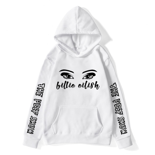 Billie Eilish Hip Hop Hoodies Unisex Long Sleeve Sweatshirts