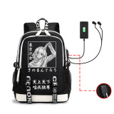 Anime Tokyo Revengers Students Backpack With USB Charging Port Unisex Youth Travel Backpack Computer Bag