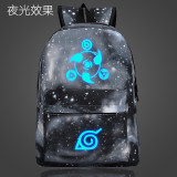 Anime Naruto Backpack Glow In The Dark Cool Students Backpack Unisex Youth Backpacks