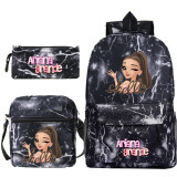 Ariana Grande Popular 3 Pieces Set School Backpack Lunch Bag and Pencil Bag
