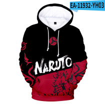 Anime Naruto Hoodie Street Style Contrast Color Hooded Sweatshirt Youth Unisex Long Sleeve Cool Outfit