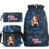 Ariana Grande Backpack 3 Pieces Set School Backpack Lunch Bag and Pencil Bag