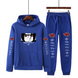 Anime Naruto Sweatsuits 2PCS Hoodie and Sweatpants Set Casual Fall Winter Outfit