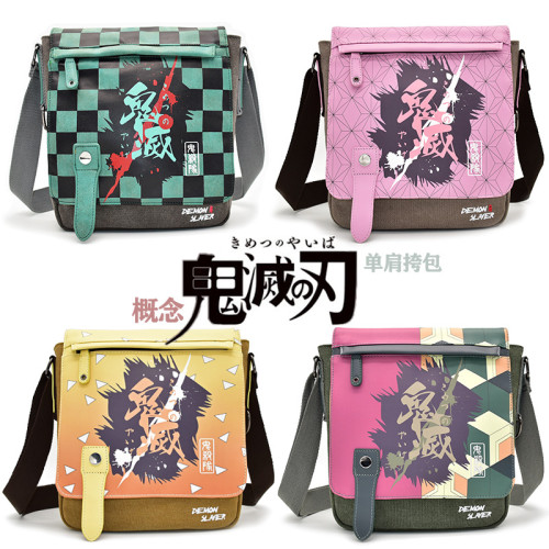 Demon Slayer Students Cross Shoulder Bag Unisex Girls Boys Bag