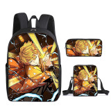 Demon Slayer Kids Youth Backpack Set 3pcs Backpack Lunch Bag And Pencil Bag Set For Girls Boys