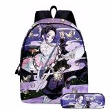 Demon Slayer 3-D Backpack Youth Unisex Cool Shcool Backpack Bookbag With Pencil Bag Set