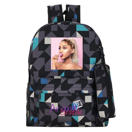 Ariana Grande Fashion Print Backpack 2 Pieces Set School Backpack and Pencil Bag