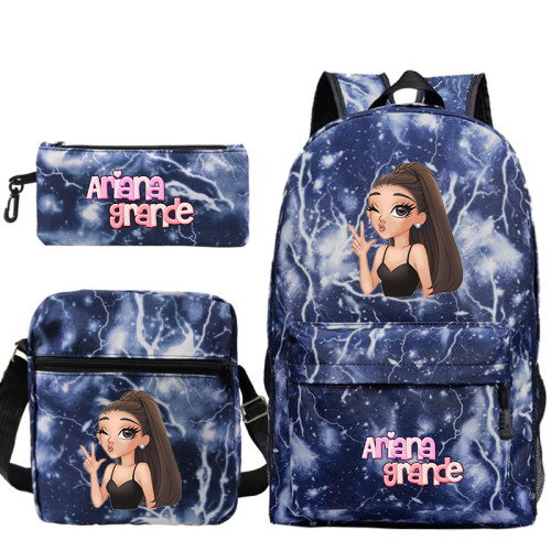 Ariana Grande Backpack 3 Pieces Set School Backpack Lunch Bag and Pencil Bag