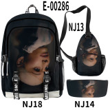 Ariana Grande Fashion 3 Pieces Set School Backpack Sling Bag and Pencil Bag