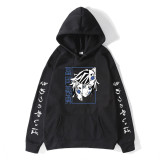 Demon Slayer Youth Unisex Hoodie Tomioka Giyuu Print Hooded Sweatshirt Casual Loose Pullover Long Sleeve Outfit