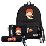Anime Naruto Backpack Set Students School Backpack With Cross Shoulder  Bag and Pencil Bag  3pcs Set