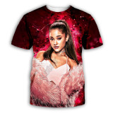 Ariana Grande Fashion Loose T-shirt Short Sleeves Men T-shirt