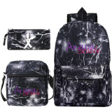 Ariana Grande Fashion 3 Pieces Set School Backpack Lunch Bag and Pencil Bag