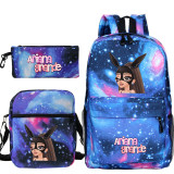 Ariana Grande Fashion Backpack 3 Pieces Set School Backpack Lunch Bag and Pencil Bag