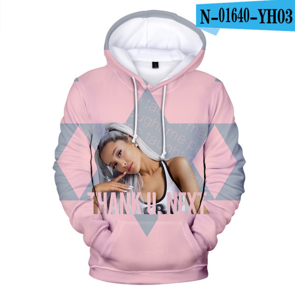 Ariana Grande 3-D Print Long Sleeves Unisex Hoodie