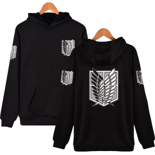 Anime Attack On Titan Hoodie Wings Of Freedom Print Unisex Youth Adults Hooded Sweatshirt Long Sleeve Tops