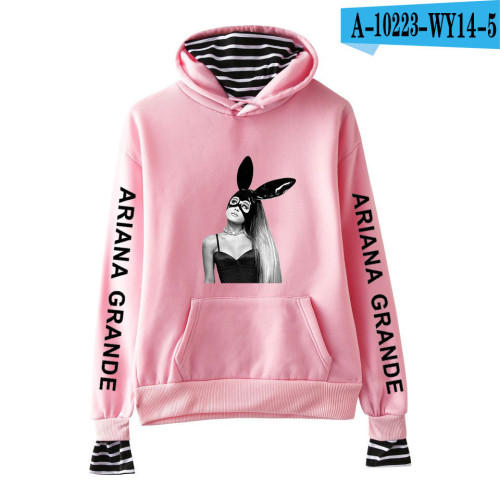 Ariana Grande Fashion Fake Two Pieces Hooded Sweatshirt  Hoodie