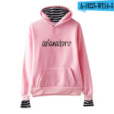 Ariana Grande Fashion Fake Two Pieces Hooded Sweatshirt  Hoodie