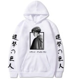 Anime Attack On Titan Fall Winter Hoodie Outfit Levi Ackerman Print Warm Hooded Pullover Long Sleeve Sweatshirt