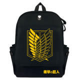Anime Attack On Titan Canvas Backpack Casual Backpack Students School Bookbag