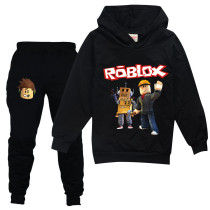 Roblox Kids Unisex Sweatsuit Popular Girls Boys Roblox Hoodie and Sweatpants Suit