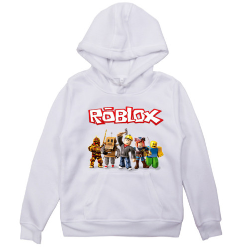 Roblox Kids Warm Hoodie Winter Fall Hooded Sweatshirt Long Sleeve Tops