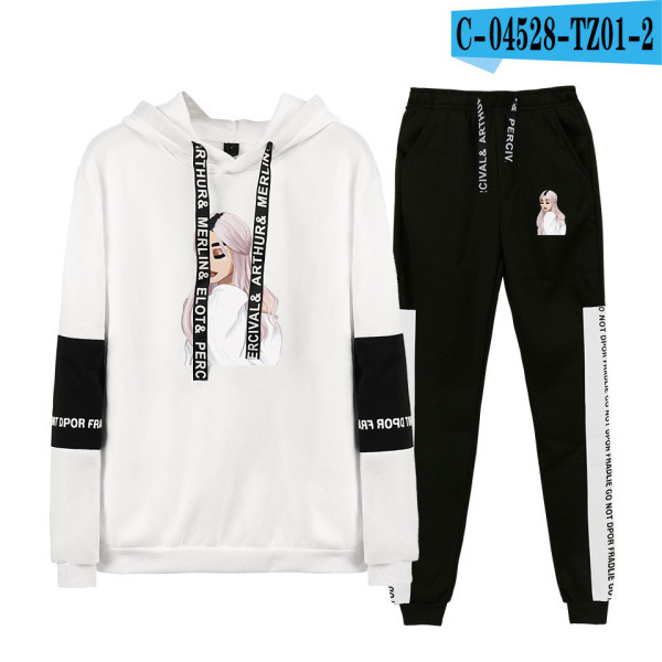 Ariana Grande Sweatshirt and Jogger Pants 2 Pieces Set Unisex Sweatsuit