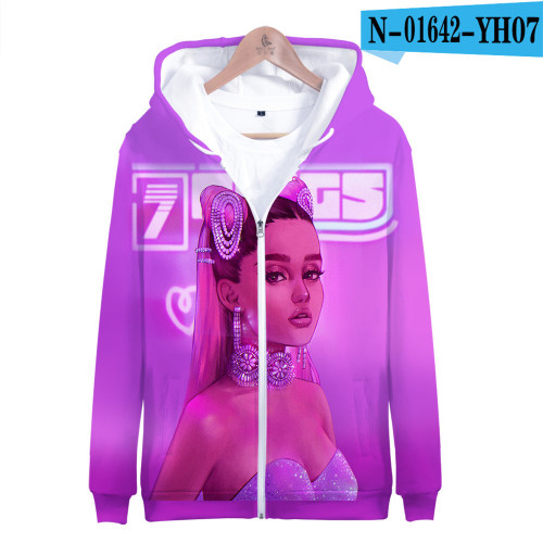 Ariana Grande Adults Youth Fashion Unisex Zipper Coat