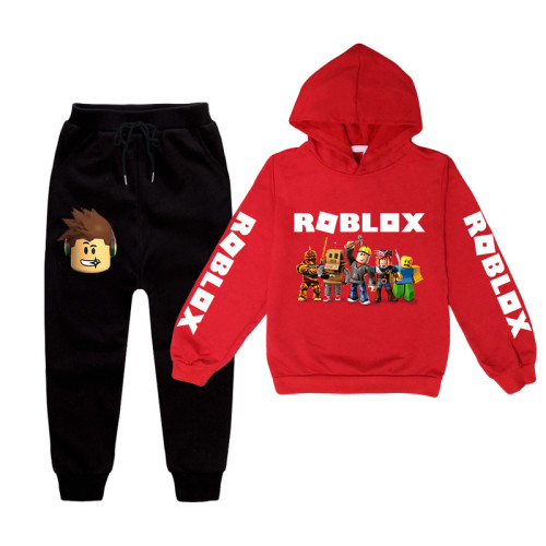 Roblox Kids 2 Pieces Hoodie and Sweatpants Set Unisex Girls Boys Fall Casual Sweatsuit