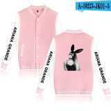 Ariana Grande Baseball Jacket Fashion Unisex Long Sleeve Coat