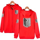 Anime Attack On Titan Wings of Freedom Jacket Zipper Hooded Jacket Coat Outfit Costume