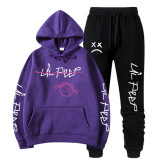 Lil Peep Casual Sweatsuit Unisex Hoodie and Sweatpants Set Street Style Outfit