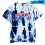 Backwoods Kids Fashion Short Sleeves Tie Dye Girls Boys T-shirt
