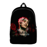 Lil Peep 3-D Backpack Youth Girls Boys School Backpack