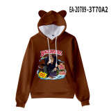 Backwoods Hoodie Kids Girls Boys Cat Ear Hooded Trendy Sweatshirt