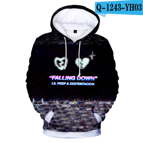 Lil Peep 3-D Hoodie Unisex Hooded Sweatshirt For Youth Teens