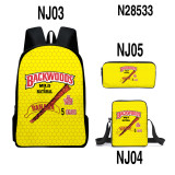 Backwoods Fashion Backpack 3 Pieces Set School Backpack Lunch Bag and Pencil Bag