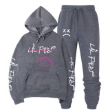 Lil Peep Casual Sweatsuit Unisex Hoodie and Sweatpants Set Street Style Outfit
