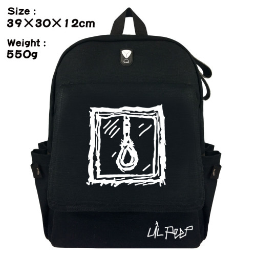 Lil Peep Canvas Backpack Travel Backpack Compuert Bag Youth Teen Shcool Backpack