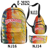 Backwoods Graffiti School Backpack Camera Bag and Pencil Bag 3 Piece Set