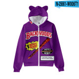 Backwoods Fashiong Hoodie Kids Girls Boys Cat Ear Hooded Trendy Sweatshirt