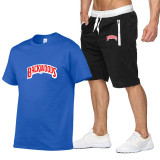 Backwoods Summer Casual Mens 2 Pieces Short Sleeves T-shirt and shorts Suit