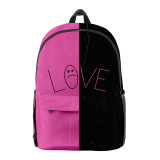 Lil Peep 3-D Backpack Youth Girls Boys School Backpack
