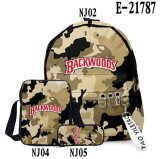 Backwoods Backpack 3 Pieces Set School Backpack Lunch Bag and Pencil Bag