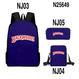 Backwoods Fashion Backpack 3 Pieces Set School Backpack Lunch Bag and Pencil Bag