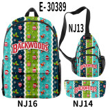 Backwoods Fashion School Backpack Camera Bag and Pencil Bag 3 Piece Set