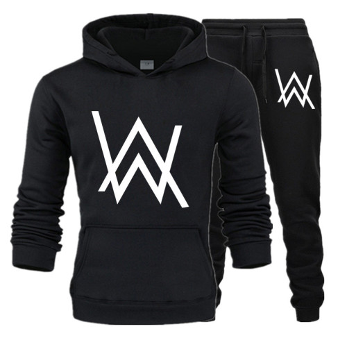 Alan Walker 2pcs Sweatsuit Long Sleeve Hoodie and Jogger Pants Set