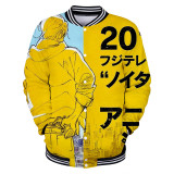 Anime Banana Fish Baseball Jacket Trendy Long Sleeve Coat