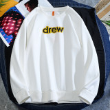 Drew Winter Hoodie Round Neck Sweatshirt Long Sleeves Casual Fit Trendy Tops for Adults Youth